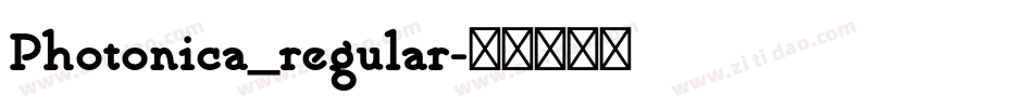 Photonica_regular字体转换
