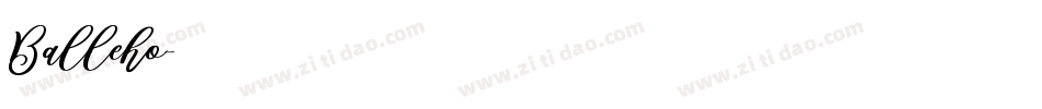 Balleho字体转换