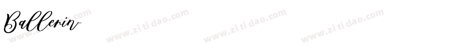 Ballerin字体转换