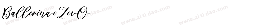Ballerina-eZevO字体转换