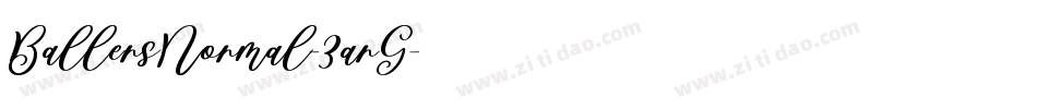 BallersNormal-3arG字体转换