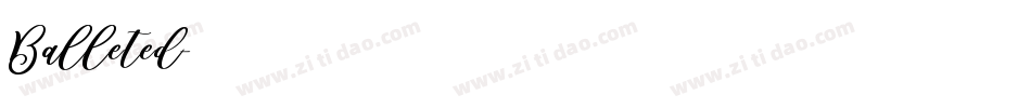 Balleted字体转换