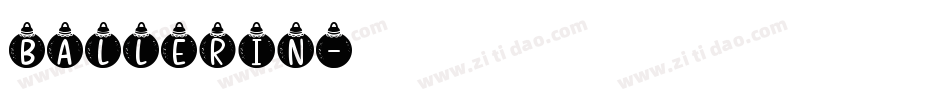 Ballerin字体转换