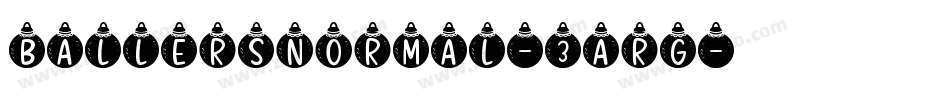 BallersNormal-3arG字体转换