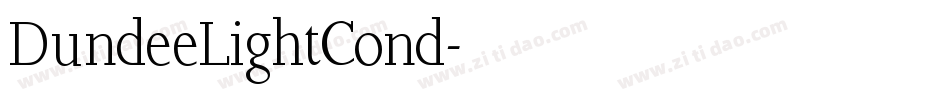 DundeeLightCond字体转换 DundeeLightCond字体转换