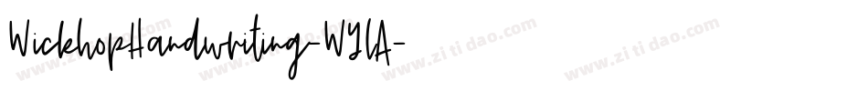 WickhopHandwriting-WYlA字体转换