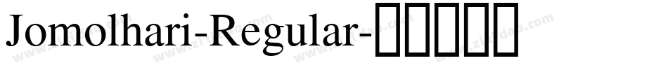 Jomolhari-Regular字体转换