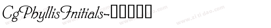 CgPhyllisInitials字体转换