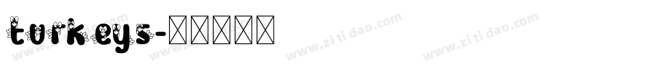 turkeys字体转换