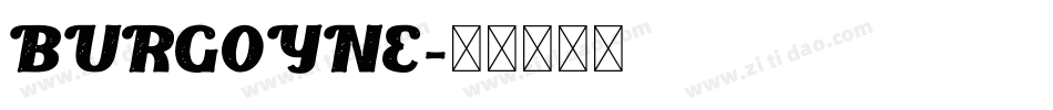 BURGOYNE字体转换