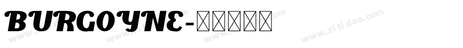 BURGOYNE字体转换