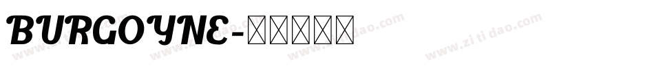 BURGOYNE字体转换