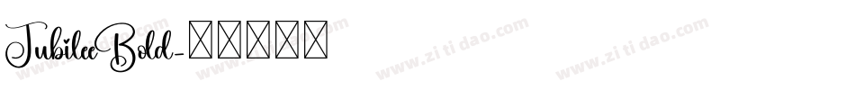 JubileeBold字体转换