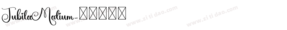 JubileeMedium字体转换