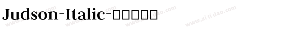 Judson-Italic字体转换