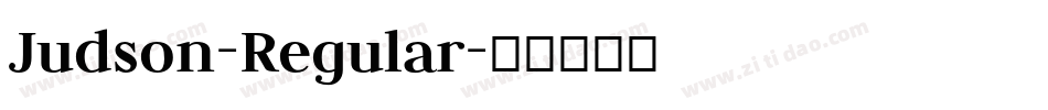 Judson-Regular字体转换