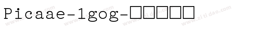 Picaae-1gog字体转换