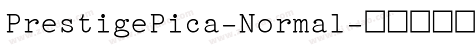PrestigePica-Normal字体转换