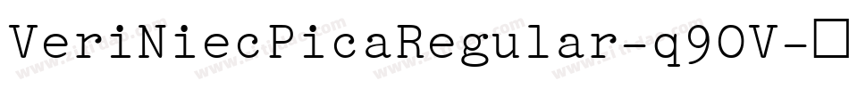VeriNiecPicaRegular-q9OV字体转换