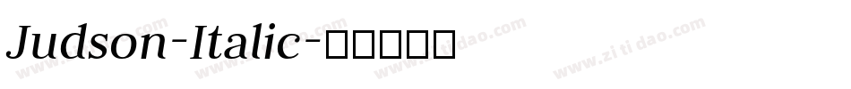 Judson-Italic字体转换