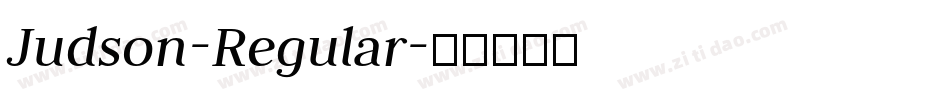 Judson-Regular字体转换