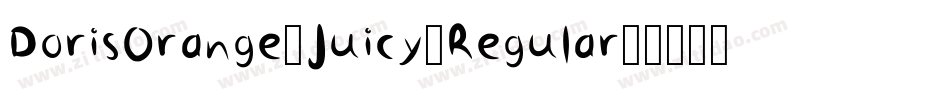 DorisOrange-Juicy-Regular字体转换