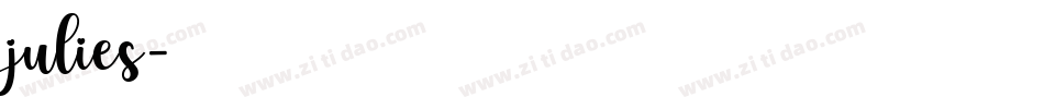 julies字体转换