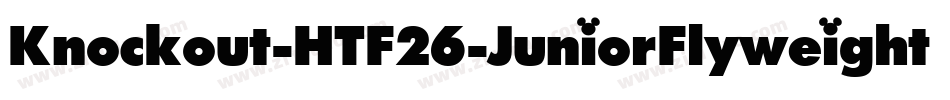 Knockout-HTF26-JuniorFlyweight字体转换