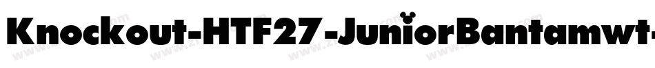 Knockout-HTF27-JuniorBantamwt字体转换