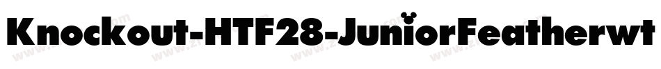 Knockout-HTF28-JuniorFeatherwt字体转换