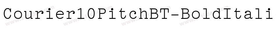 Courier10PitchBT-BoldItalic字体转换