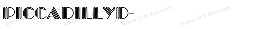 PiccadillyD字体转换