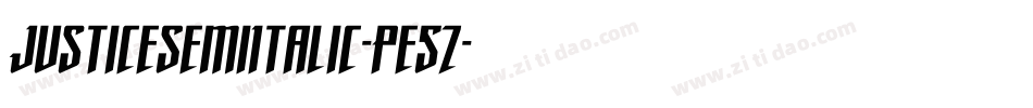 JusticeSemiItalic-Pe5Z字体转换