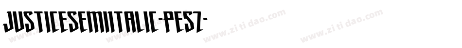 JusticeSemiItalic-Pe5Z字体转换