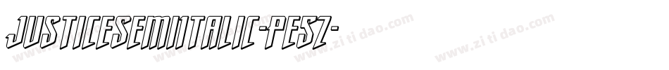 JusticeSemiItalic-Pe5Z字体转换