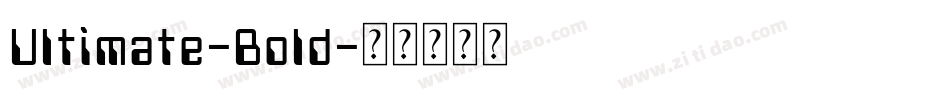 Ultimate-Bold字体转换