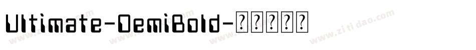 Ultimate-DemiBold字体转换