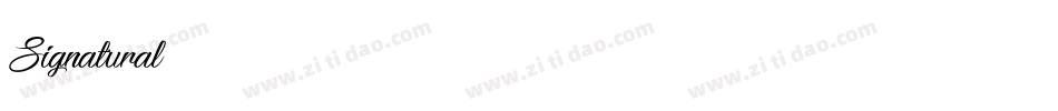 Signatural字体转换