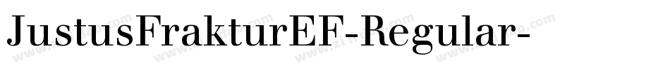 JustusFrakturEF-Regular字体转换