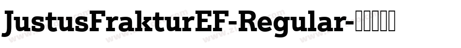 JustusFrakturEF-Regular字体转换