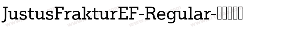JustusFrakturEF-Regular字体转换