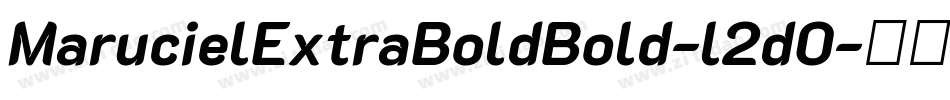 MarucielExtraBoldBold-l2d0字体转换