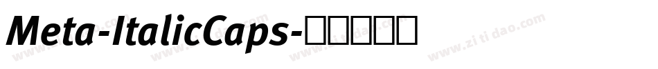 Meta-ItalicCaps字体转换