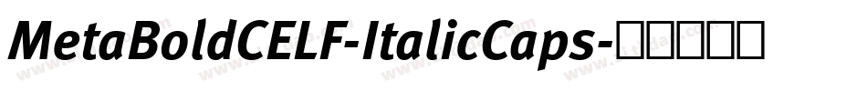 MetaBoldCELF-ItalicCaps字体转换