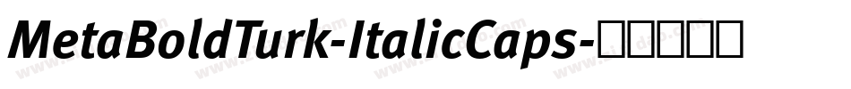 MetaBoldTurk-ItalicCaps字体转换