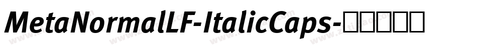 MetaNormalLF-ItalicCaps字体转换