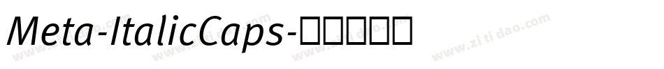 Meta-ItalicCaps字体转换