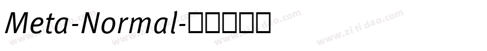 Meta-Normal字体转换