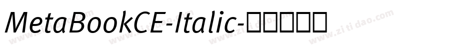 MetaBookCE-Italic字体转换