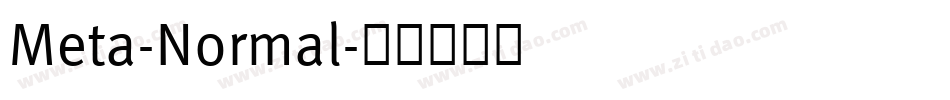 Meta-Normal字体转换